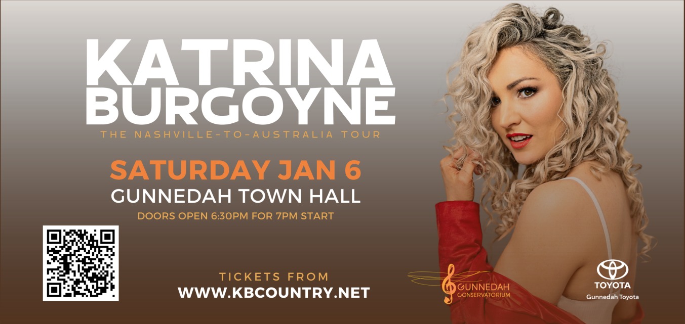 Katrina Burgoyne returns home from Nashville to perform on Saturday