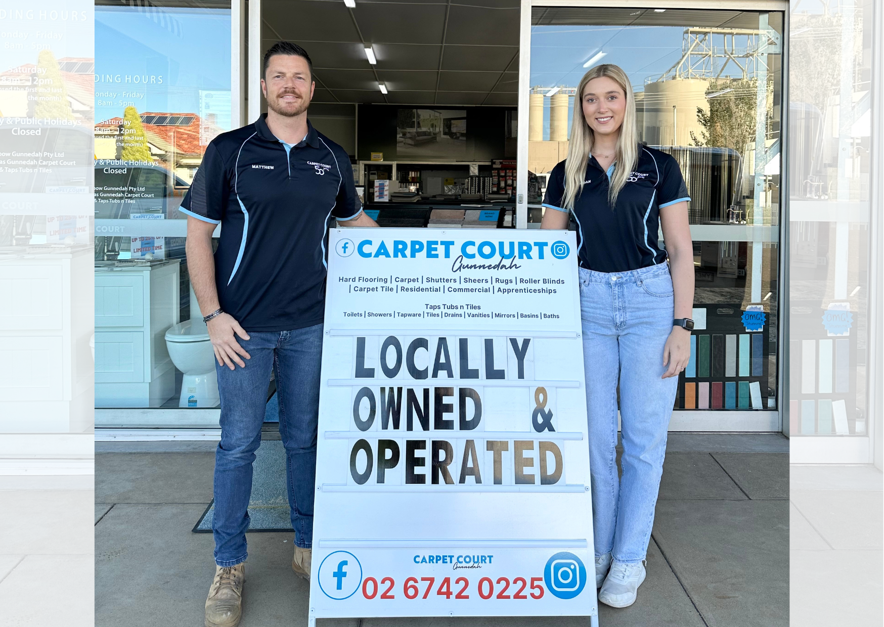 Local team at Gunnedah Carpet Court is ready to help out