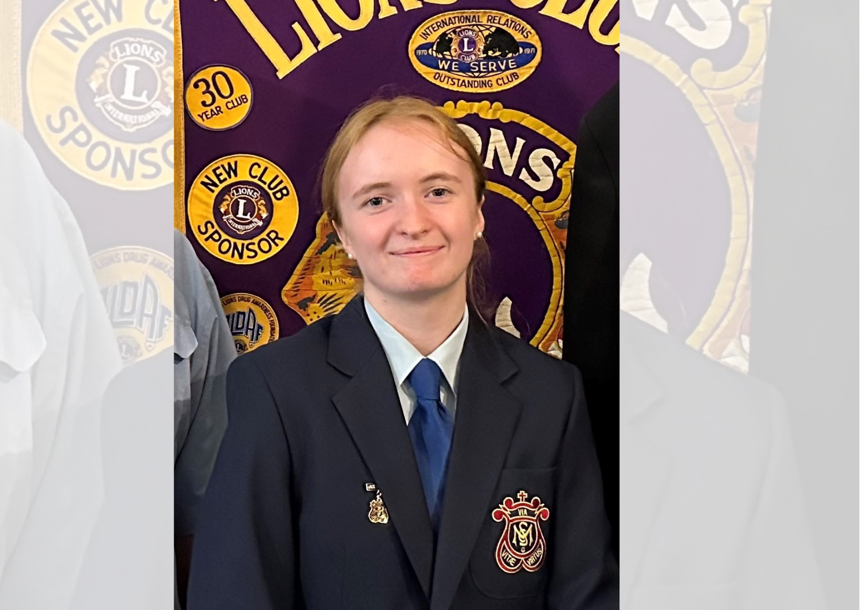 Clare competes with distinction at district level for Lions Youth of the Year
