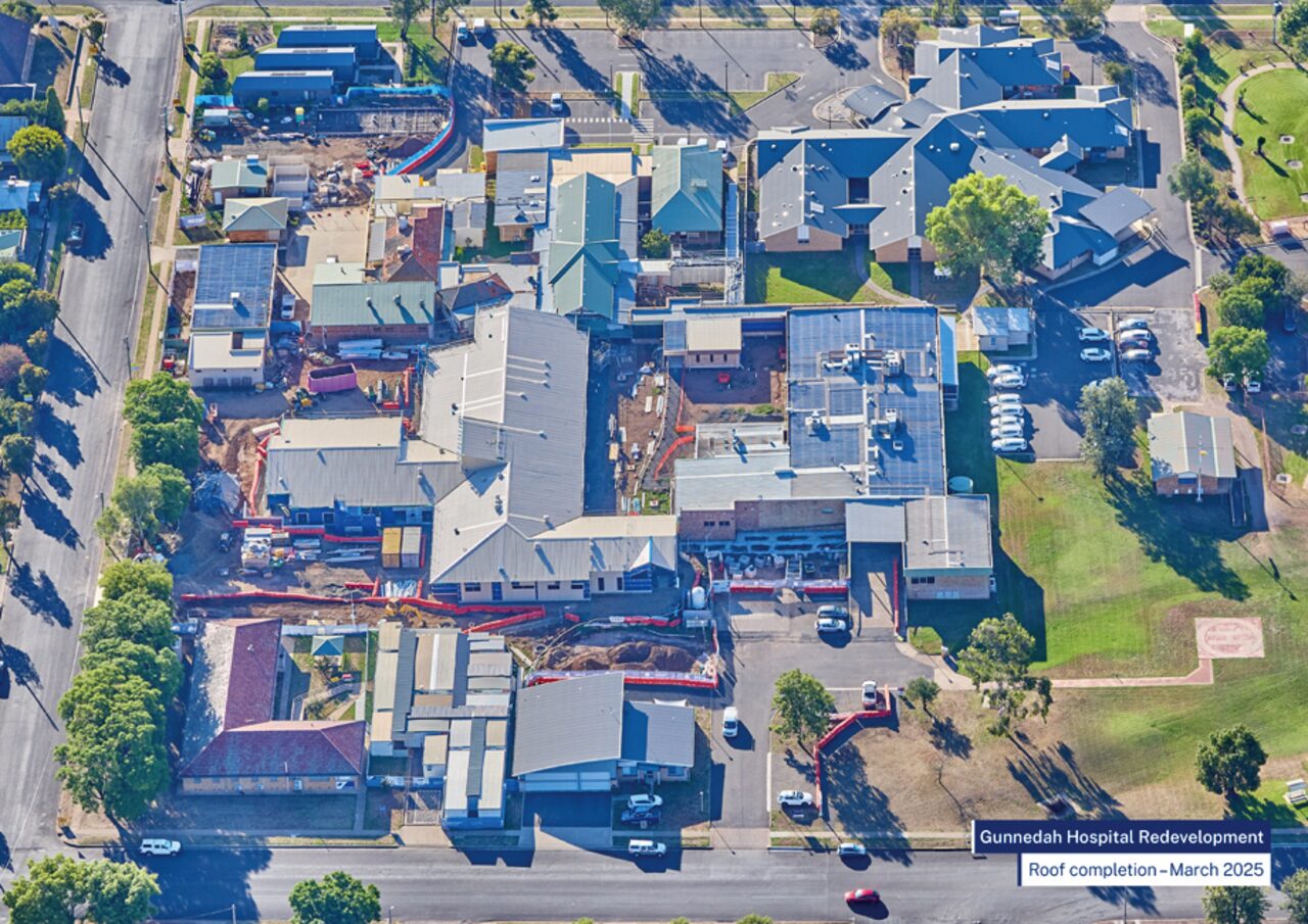 Shell complete for acute services at Gunnedah Hospital