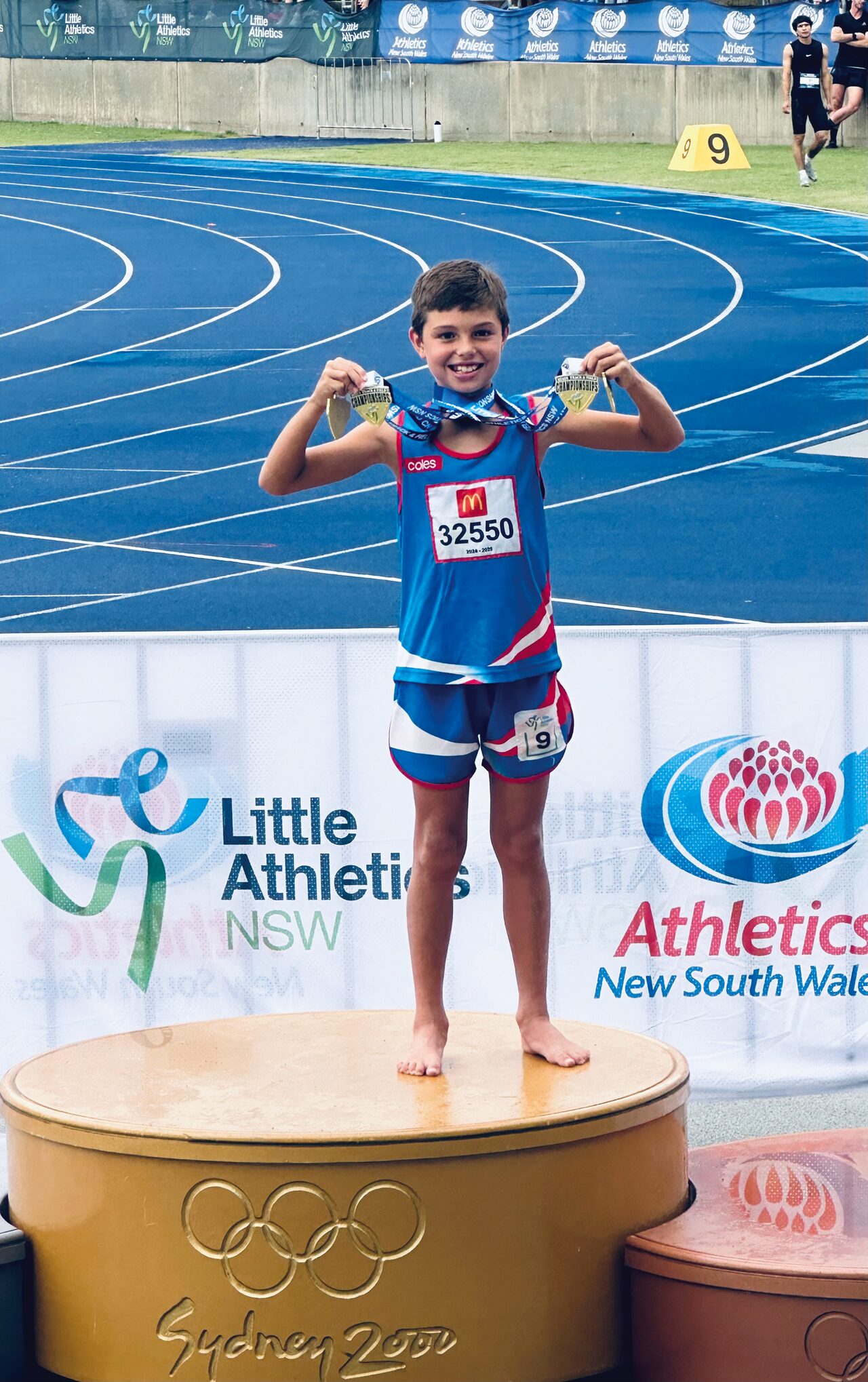Four gold medals at state level for U9 athlete