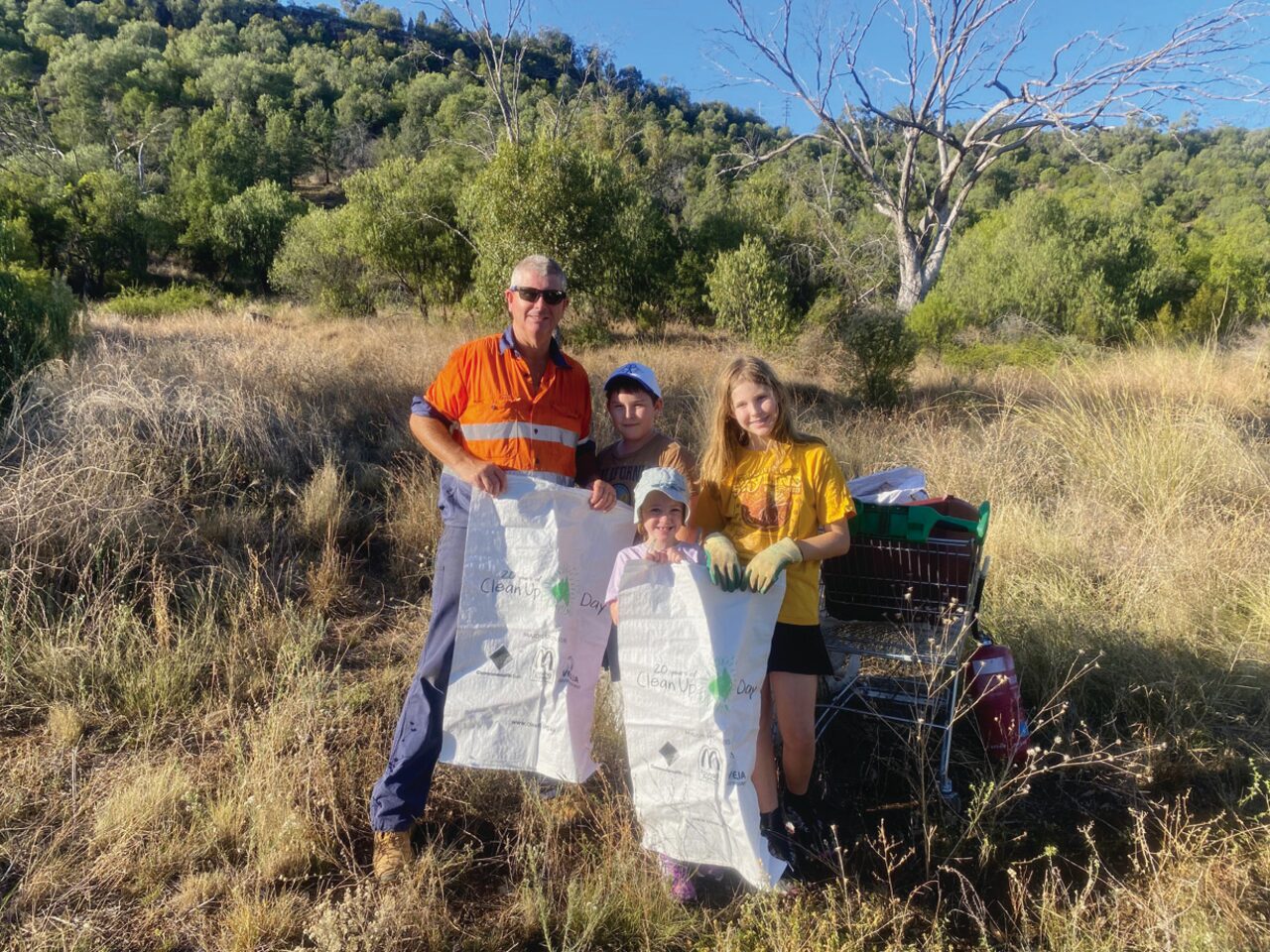 Five trailer loads of rubbish recovered from Gunnedah’s Porcupine Reserve