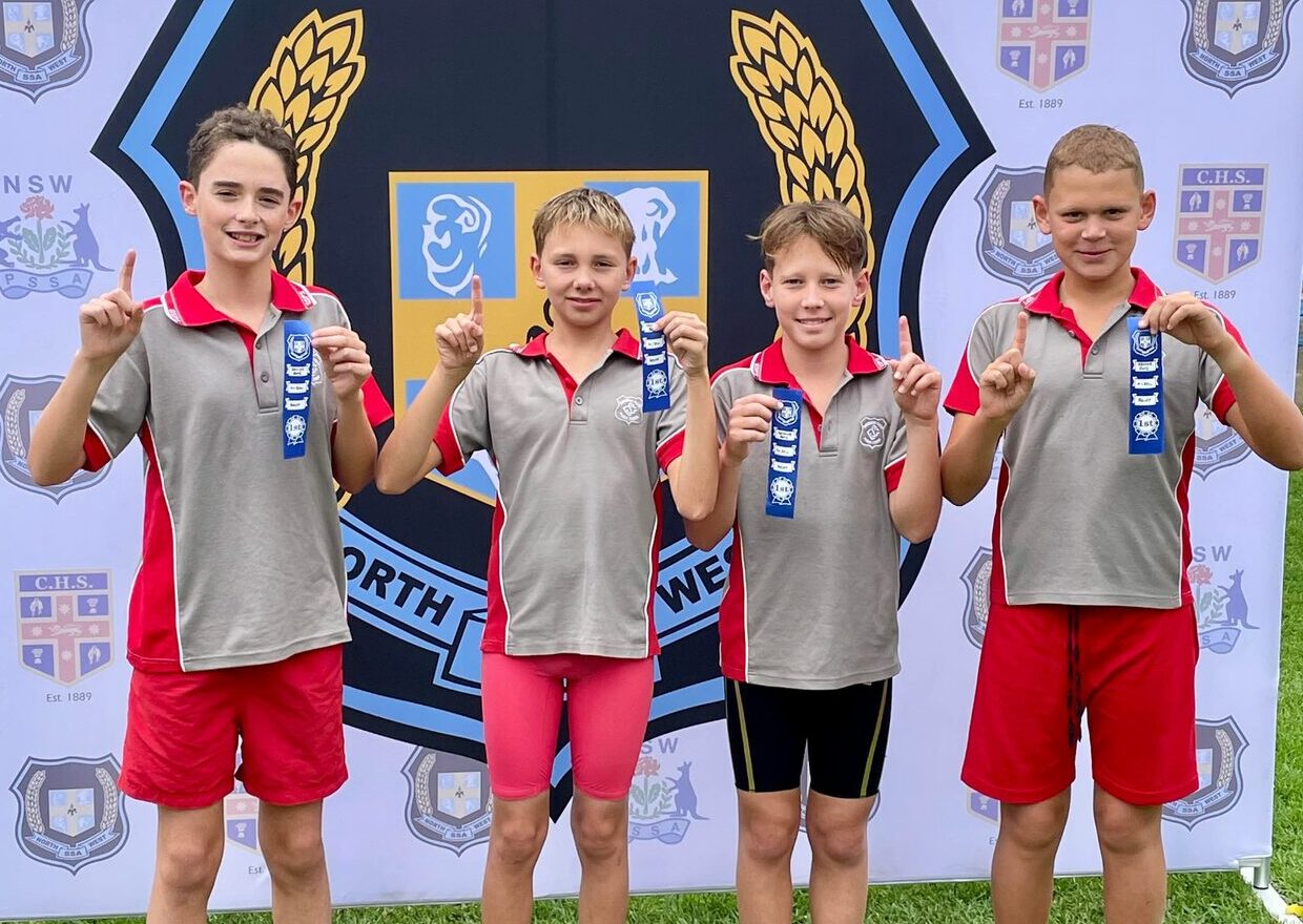 Gunnedah swimming quartet breaks 46-year record