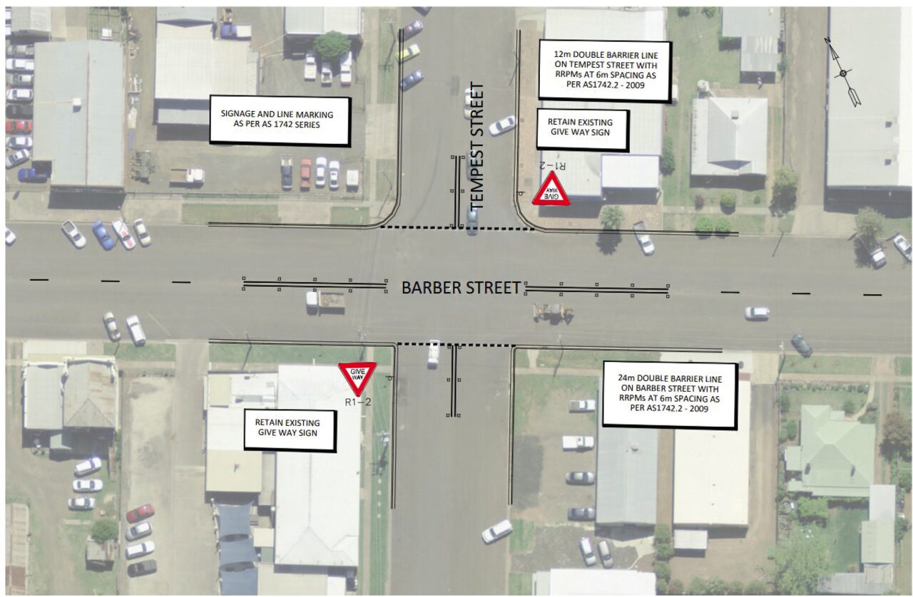 Line marking and signage approved for busy Gunnedah intersection