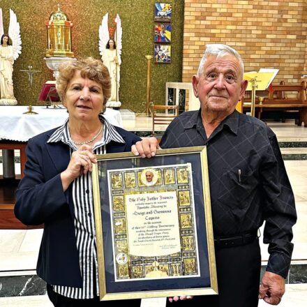 Capezios renew vows for 60th anniversary