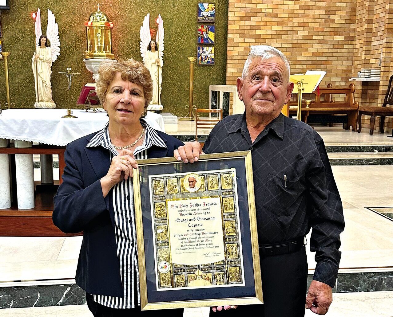 Capezios renew vows for 60th anniversary