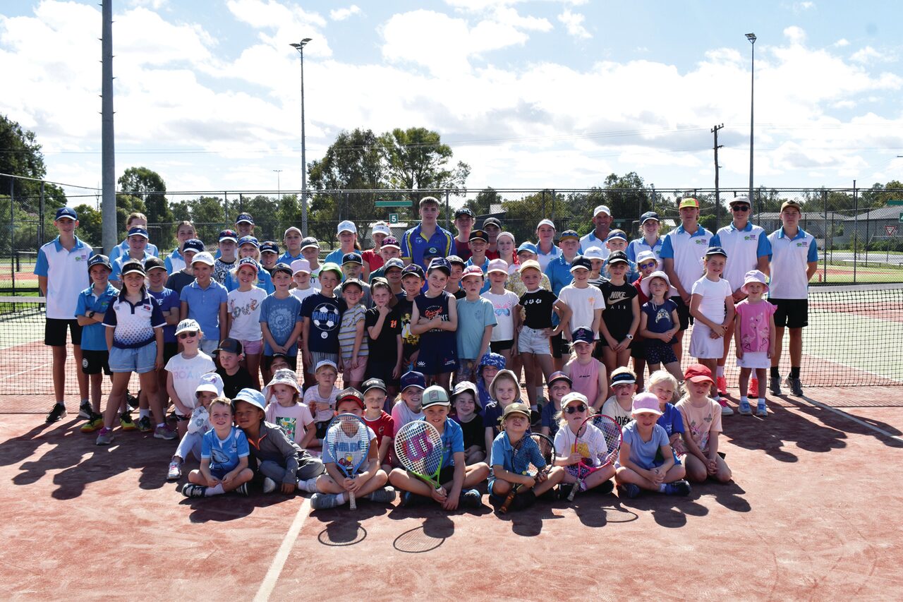 Tennis clinic a hit during school holidays