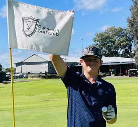 Could Lucas be Gunnedah’s youngest hole-in-one winner?