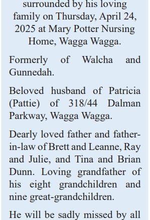 DEATH NOTICE