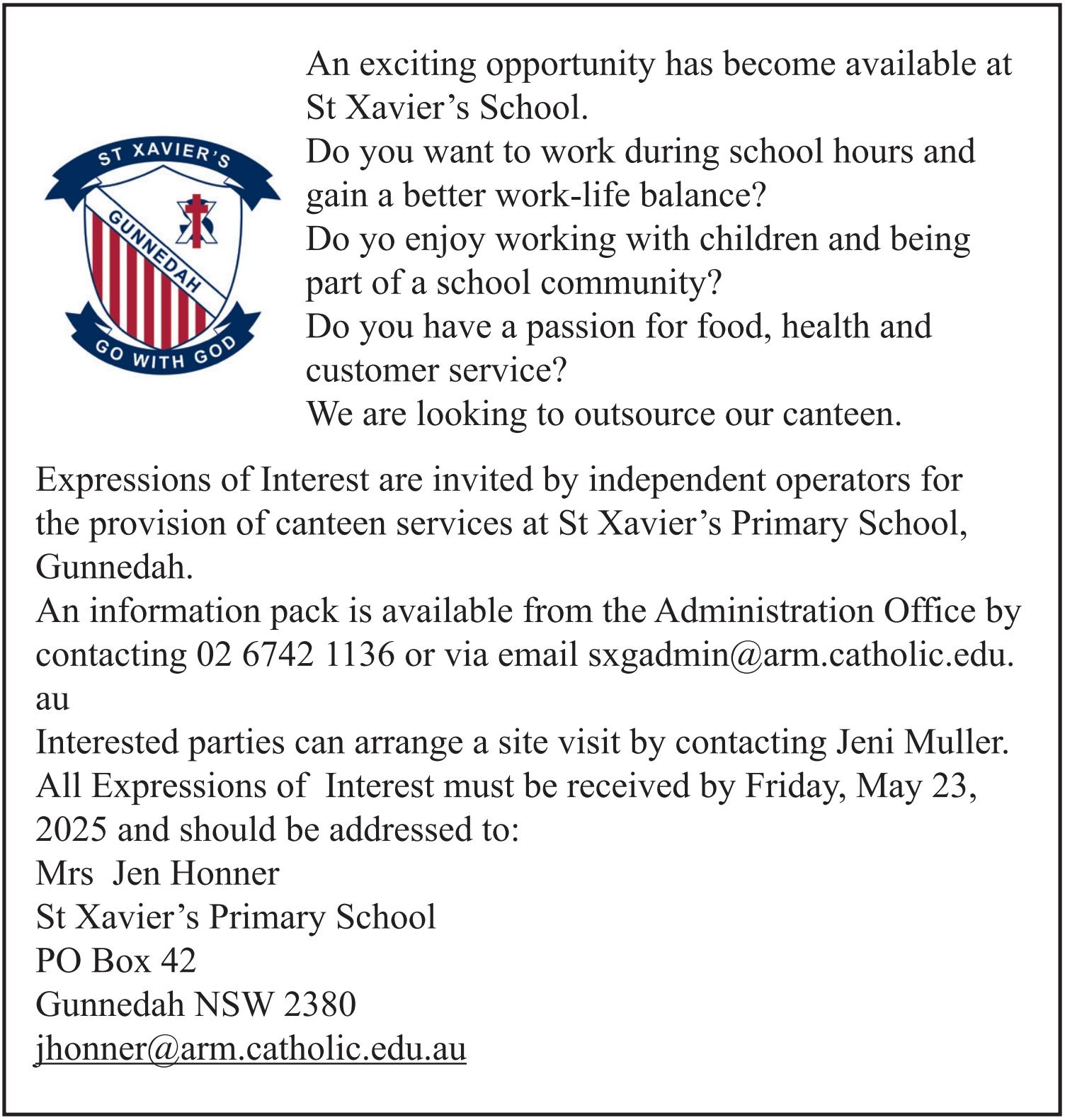 EXPRESSION OF INTEREST