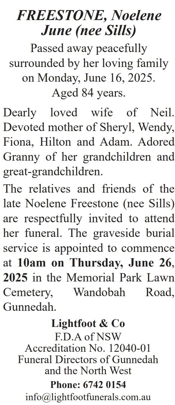 Death funeral notice