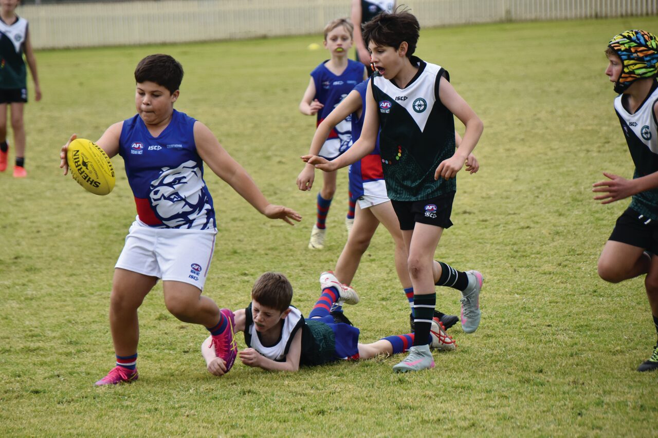 Junior AFL players show their skill at Gunnedah