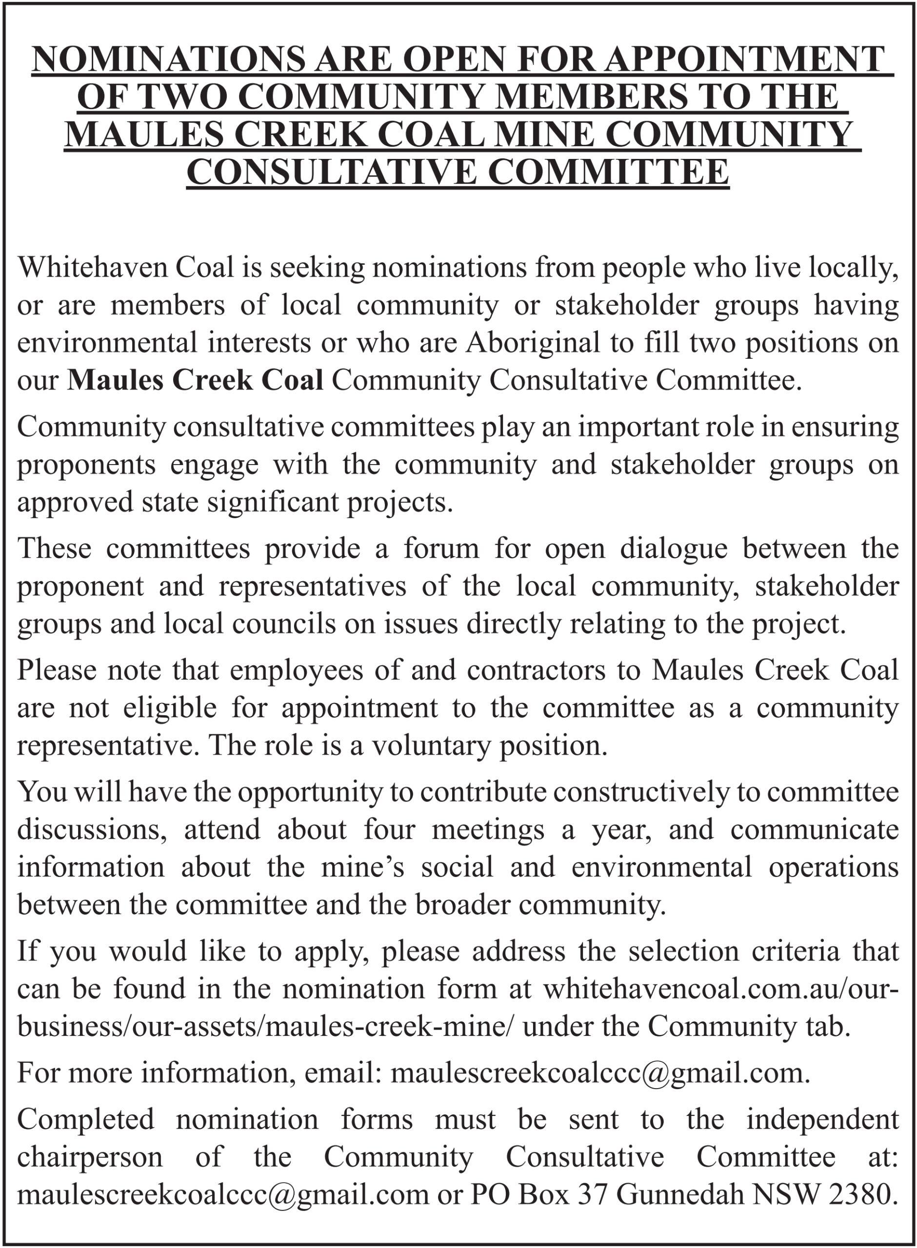 EXPRESSION OF INTEREST