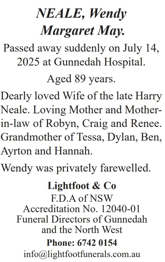 DEATH NOTICE