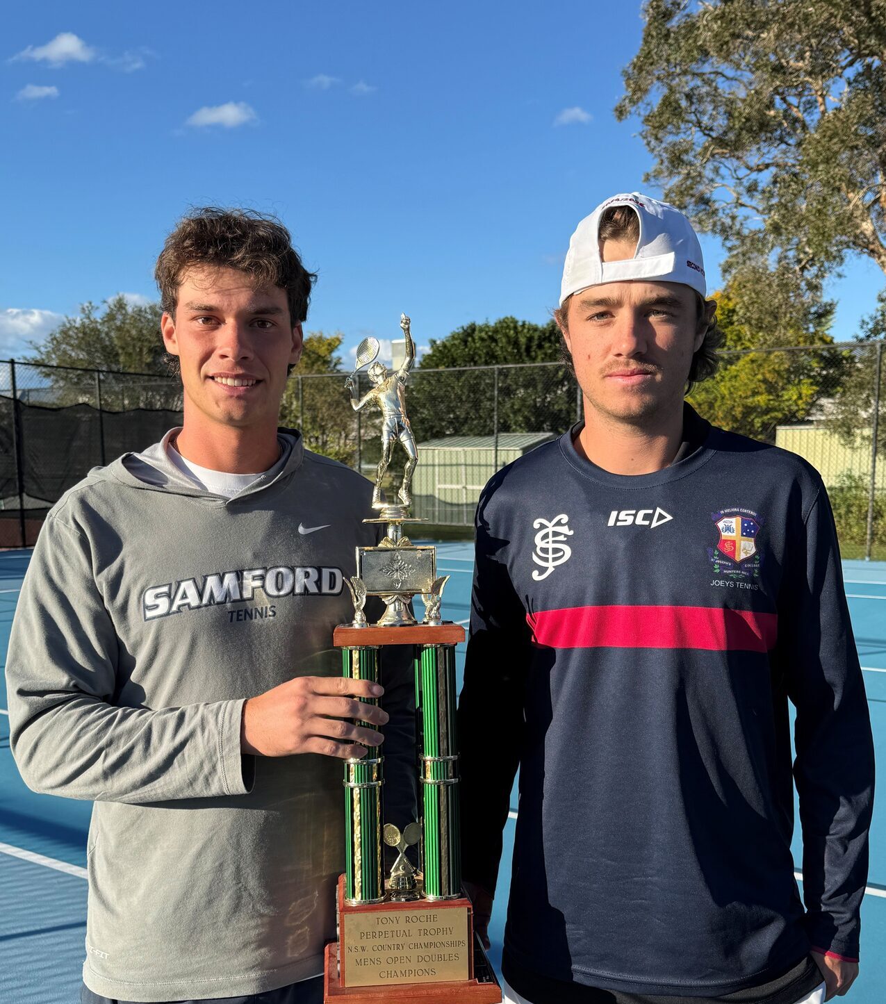 Gunnedah’s winning duo at NSW Country Closed (Tennis) Championships