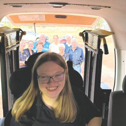 Accessibility boost for Cindee Rose thanks to Rotary van donation