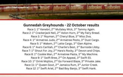 Gunnedah Greyhound Racing results