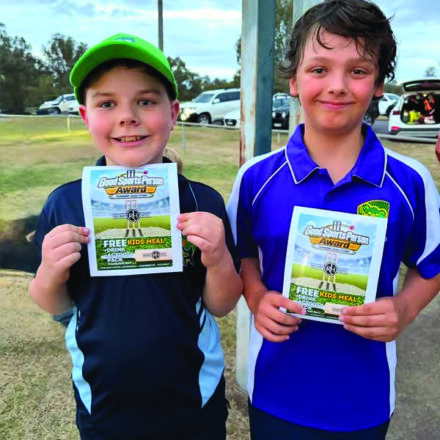 Players of the Match awarded as junior cricket season kicks off